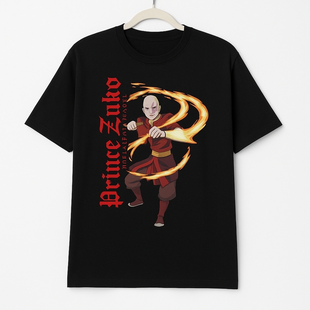💣Nickelodeon Men's Zuko Fire T-Shirt Avatar The Last Airbender T-Shirt